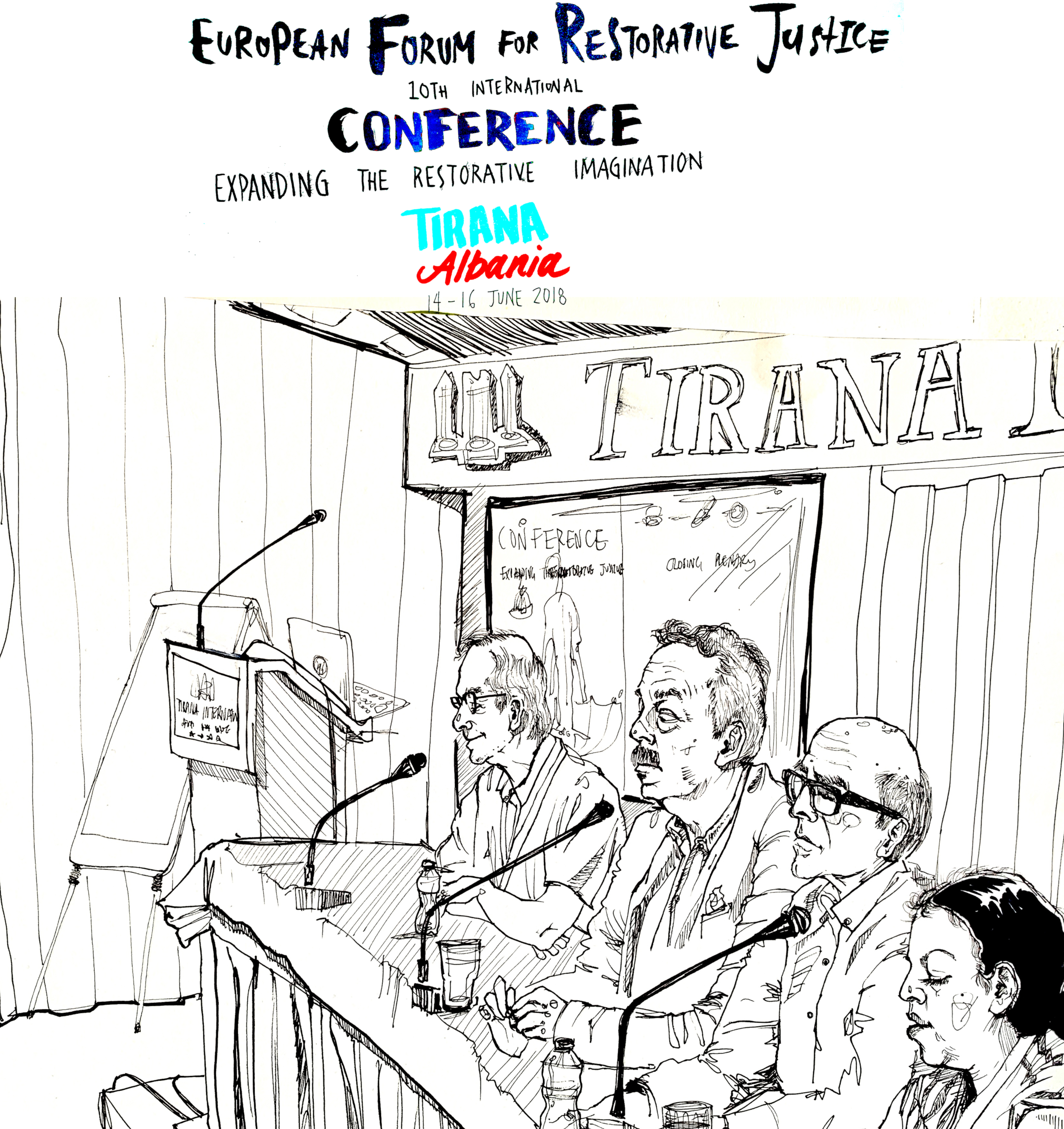 Sketch of a plenary discussion by Lee Anderson