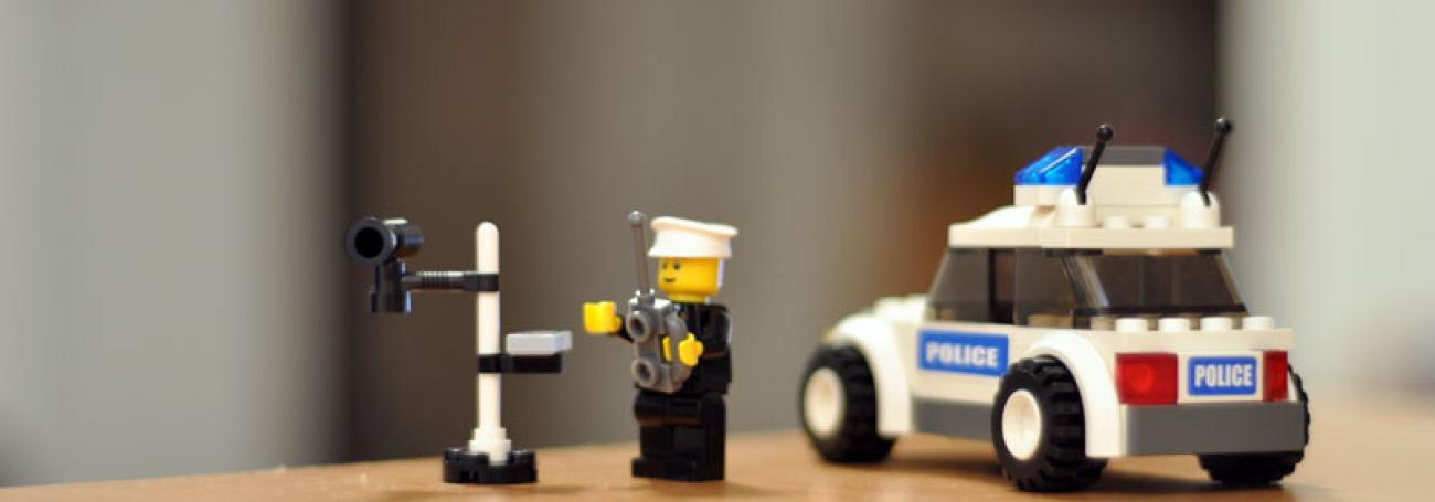 Police made with lego toys