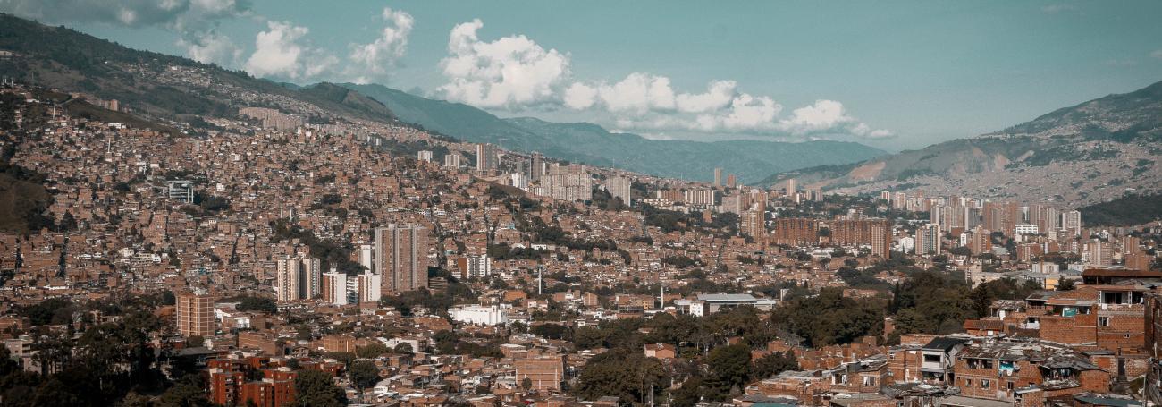 Aerial view on Medellín