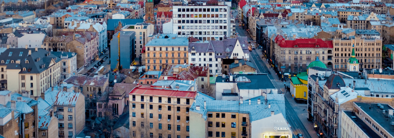 Houses in Riga, Latvia