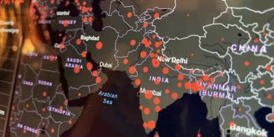 India's infections on Johns Hopkins University Covid-19 map
