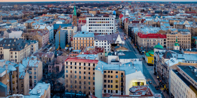 Houses in Riga, Latvia