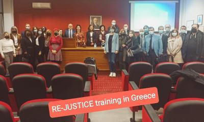 Group photo of the particiopants at the RE-Justice training event in Greece