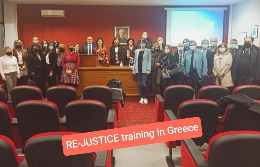 Group photo of the particiopants at the RE-Justice training event in Greece