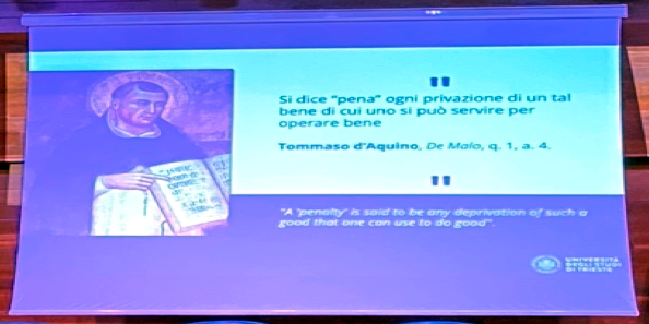 One of the slides presented by Giovanni Grandi