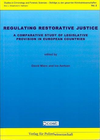 regulating restorative justice cover book