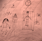 A child in conflict with the law drew out his story