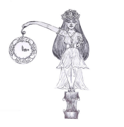 Goddess of time, drawing
