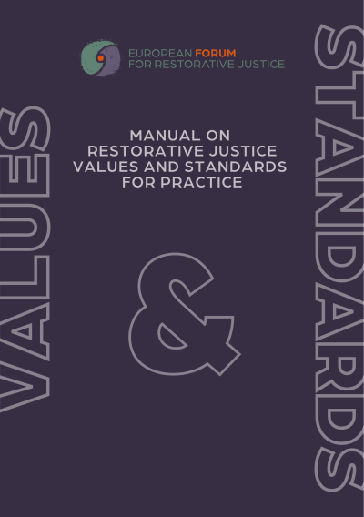 Manual on Restorative Justice Values and Standards for Practice cover
