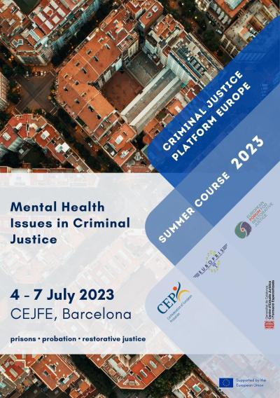 Flyer of the CJPE Summer Course on mental health (2023)